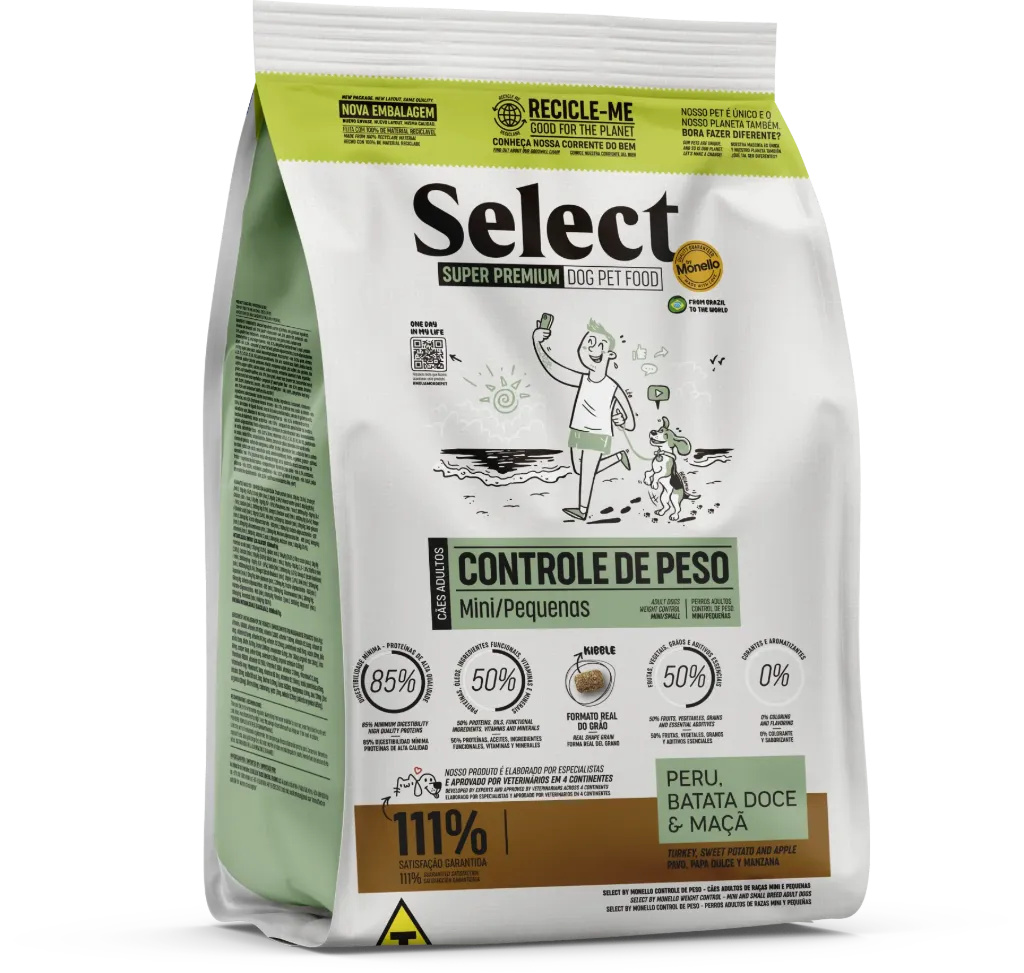 Monello Select concentrado Control de Peso perros razas mini y pequeñas 7kg