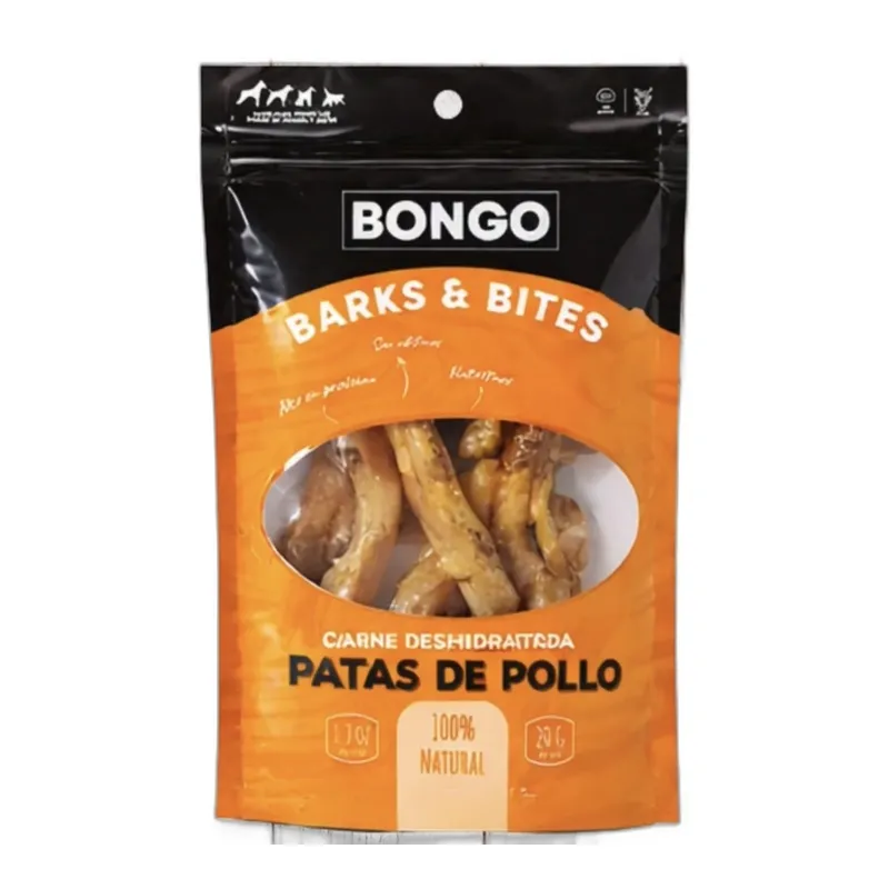 Bongo Barks & Bites - patas de pollo deshidratado