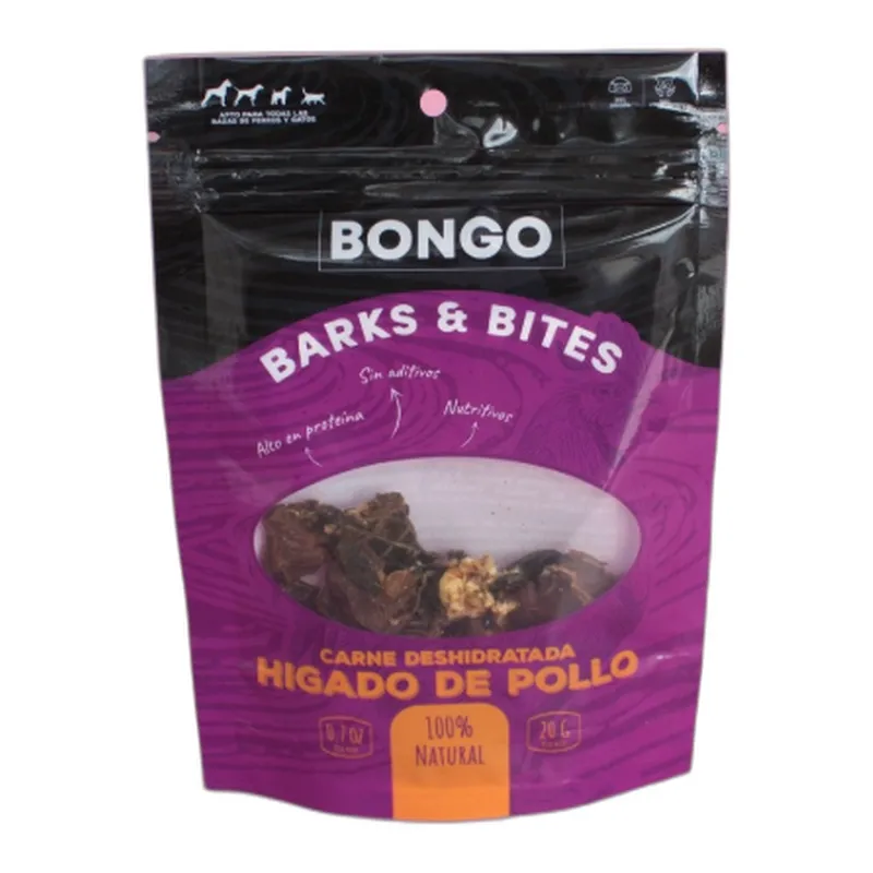 Bongo Barks & Bites – Hígado de pollo deshidratado
