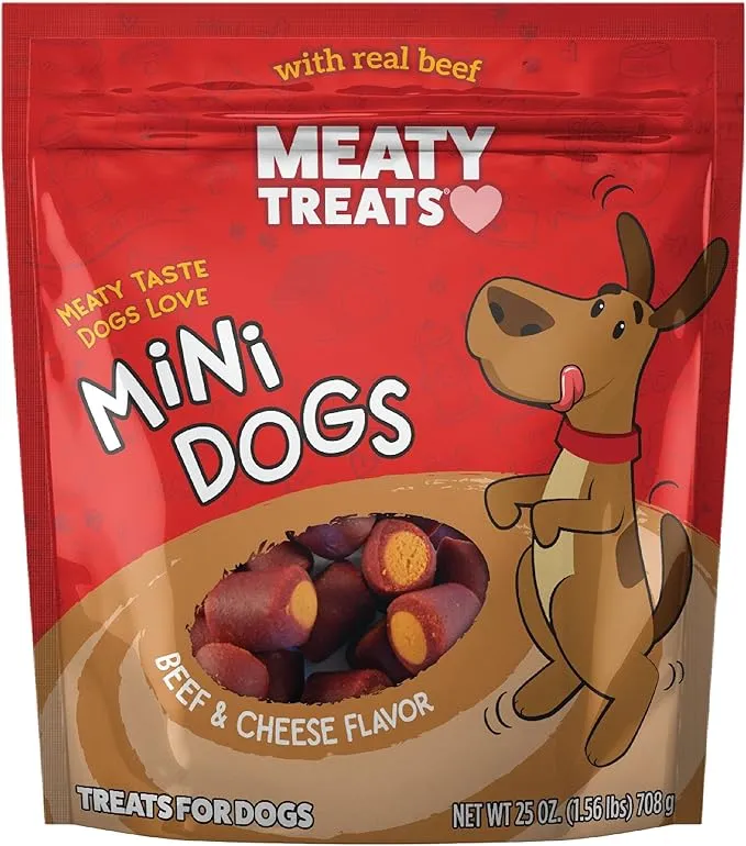 Meaty Treats Mini Dogs 3oz - Res