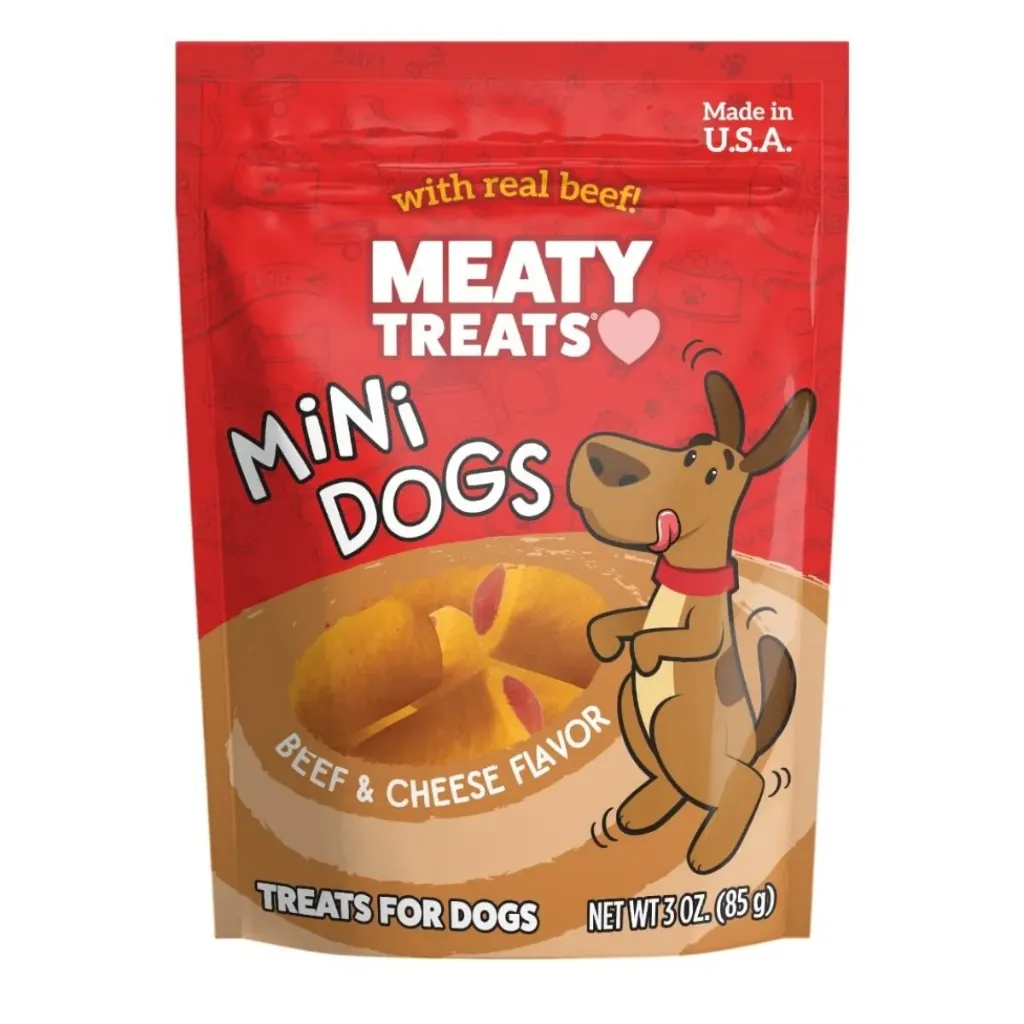 Mini Dogs Sabor a Carne y Queso - 25 oz