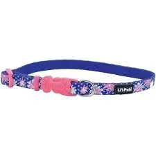 Collar Li'L Pals Reflectivo 5/16” (COLLAR LI ́L PALS REFLECTIVO 5/16" – AZUL Y ROSA)