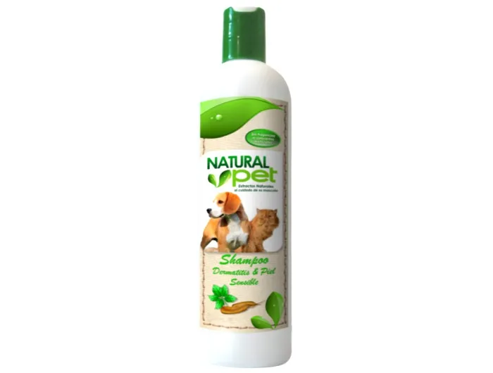 Natural Pet - Shampoo para Dermatitis y Piel Sensible para perros y gatos