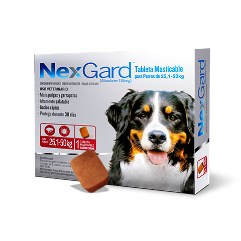 Nexgard Pastilla Antipulgas para Perros de 25-50kg
