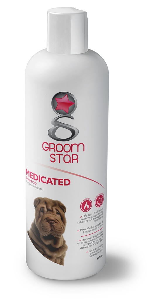 Groom Star Shampoo Medicado para Perro (480ml)