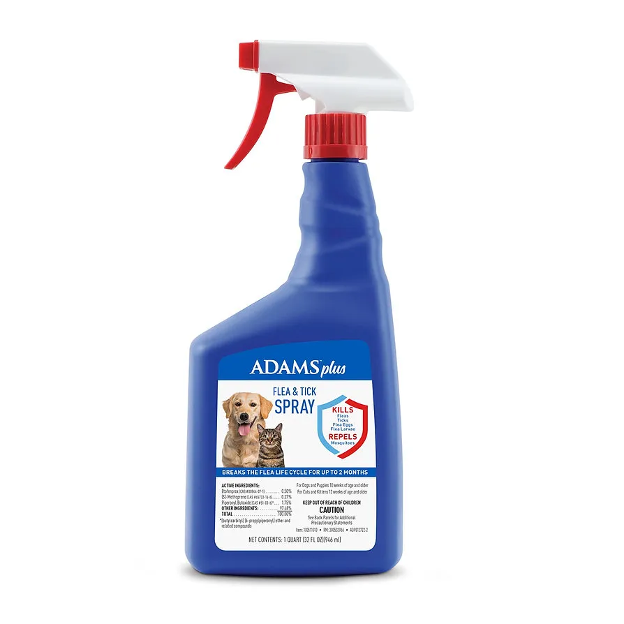 Adams plus flea and tick spray - Spray antipulgas perro y gato