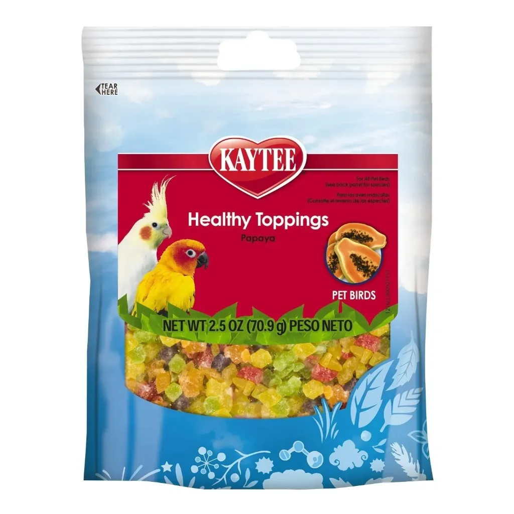 Healthy Toppings de papaya deshidratada para aves- Kaytee