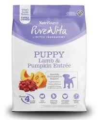 Nutrisource Pure Vita Puppy Lamb & Pumpkin Entrée - Cordero y calabaza para Cachorro
