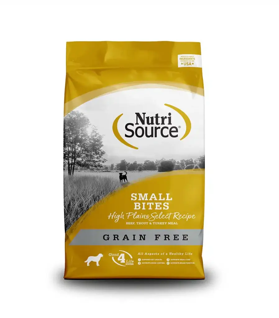 NutriSource Small Bites Adulto High Plains Grain Free ( Carne, trucha y pavo) - Perro