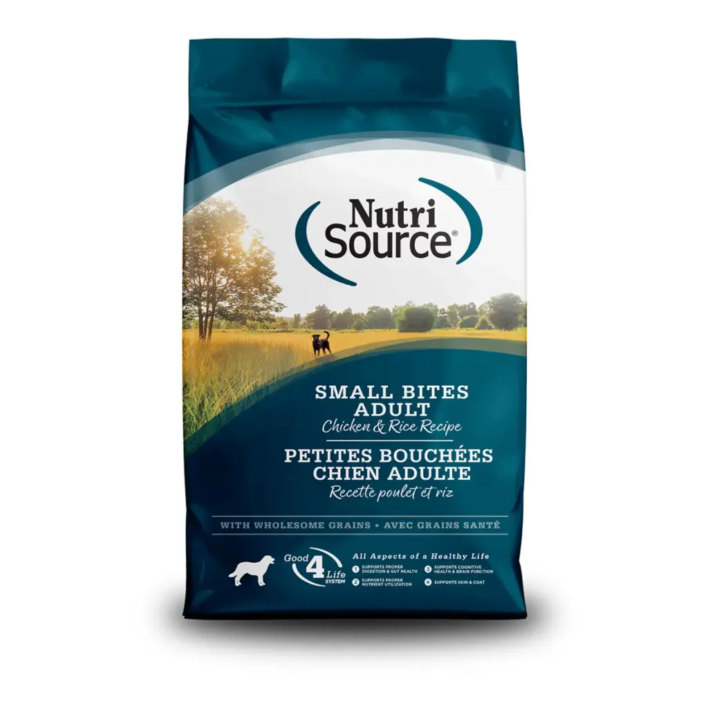 NutriSource Small Bites Adult Chicken & Rice  - Perro Adulto pollo y arroz