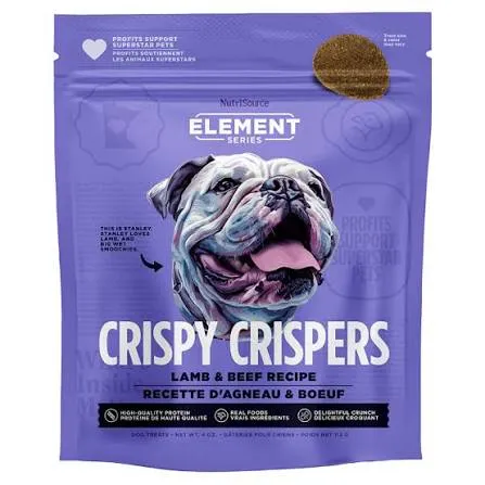 NutriSource Element Crispy Crispers lamb & beef treat - Sabor cordero y carne para perro