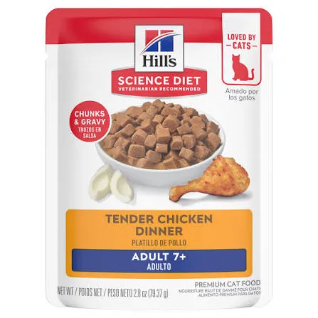 Hill's Science Diet - Felino Adulto 7+ Tender chicken