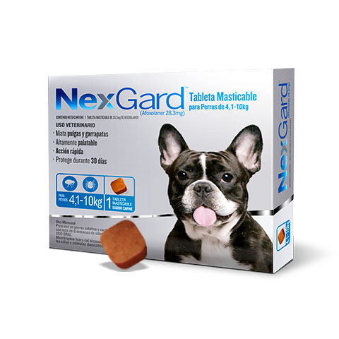 Nexgard Pastilla Antipulgas para Perros de 4-10kg