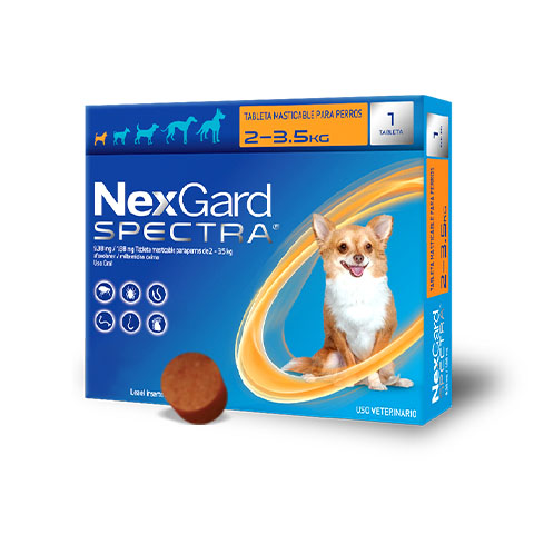 Nexgard Spectra Pastilla Antipulgas para Perros de 2-3.5kg