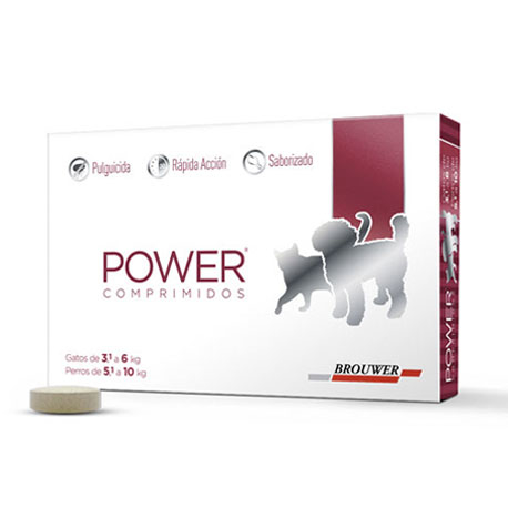 Power Pastilla antipulgas para Gatos de 3.1 a 6kg y Perros de 5.1 a 10kg
