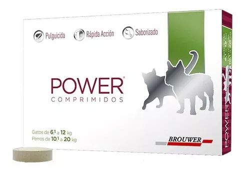 Power Pastilla antipulgas para Gatos de 6.1 a 12kg y Perros de 10.1 a 20kg