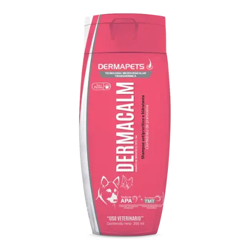 Dermacalm shampoo antiprurítico e hidratante para mascotas
