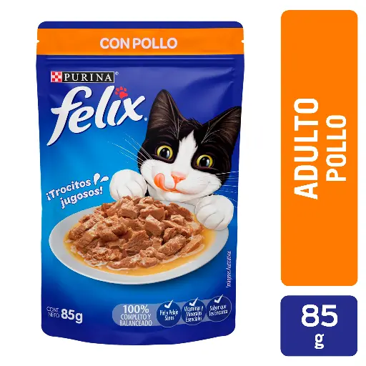Felix Sobres de Comida Húmeda para Gato (Pollo)