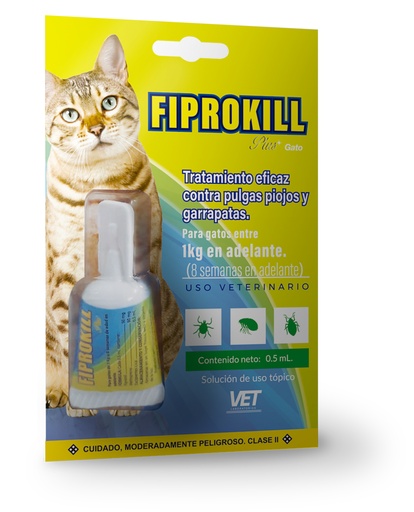 Fiprokill Pipeta Antipulgas para Gato
