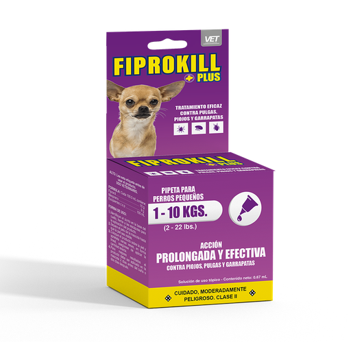 Fiprokill Pipeta para Perro 1-10kg