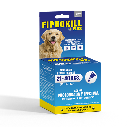 Fiprokill Pipeta para Perro 21-40kg