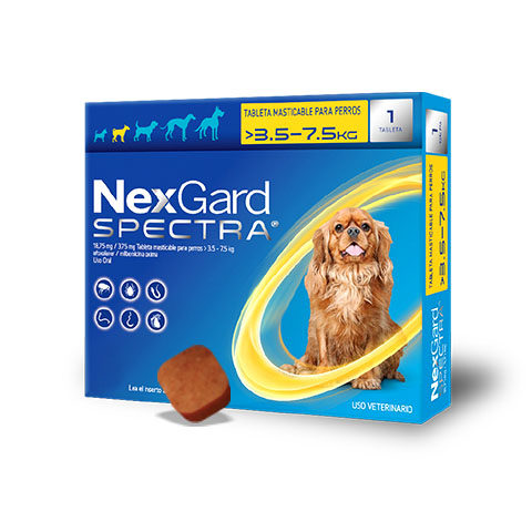 Nexgard Spectra Pastilla Antipulgas para Perros de 3.6-7.5kg