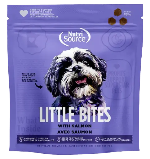 NutriSource little bites treats para perros (Sabor a salmón)