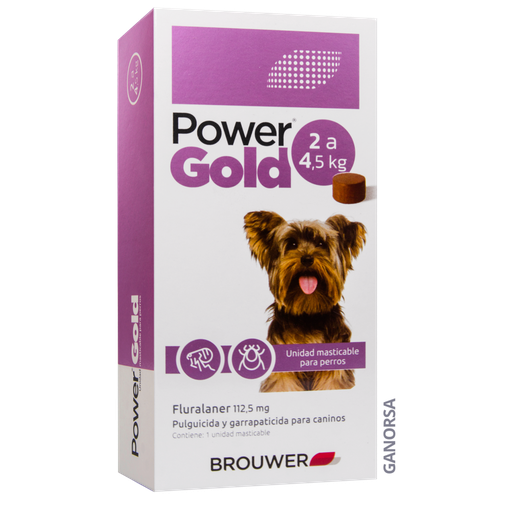 Power Gold Pastilla Antipulgas para Perros de 2 a 4.5kg
