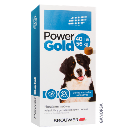 Power Gold Pastilla Antipulgas para Perros de 40.1 a 56kg