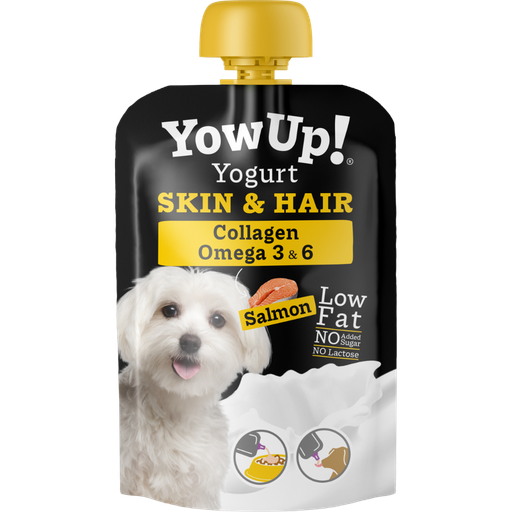 Yow Up yogurt para perro (piel y pelaje) 115g salmón