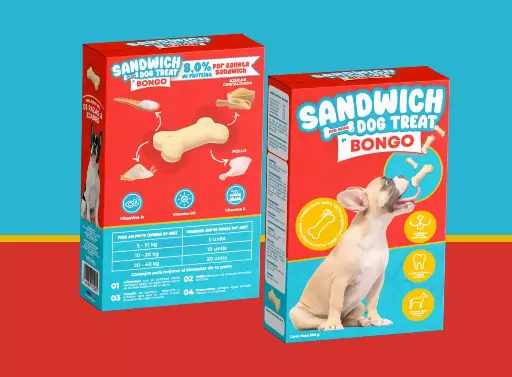 Bongo galletas / premios para perro sabor a pollo