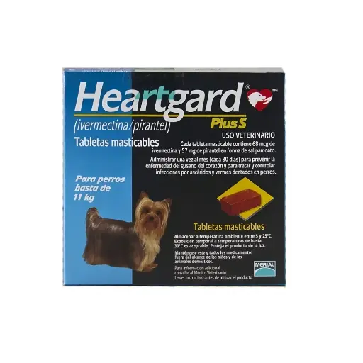 Heartgard desparasitante para perros de hasta 11kg (1 pastilla)