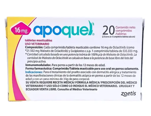 Apoquel 20 tabletas 16mg